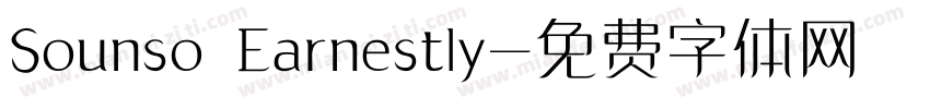 Sounso Earnestly字体转换